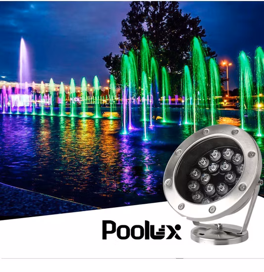 2022 New PC Slim Light 13mm Resin Filled High Power Wall Mounted LED Underwater Swimming Pool Lights