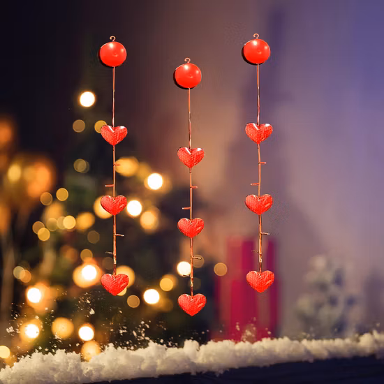 Tiktok Valentinstag Geschenkideen Saugnapf Glasvorhang Dekoration Lichterketten