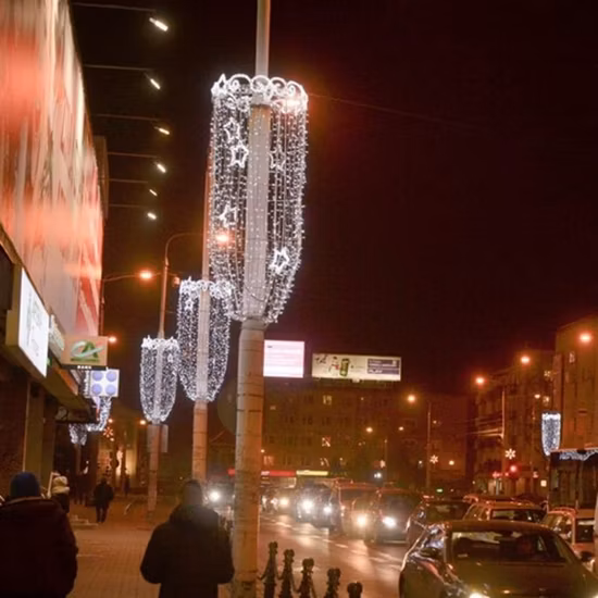 Maßgeschneiderte Saugnapf-Fensteraufkleber, LED-Weihnachtsdekorationslichter
