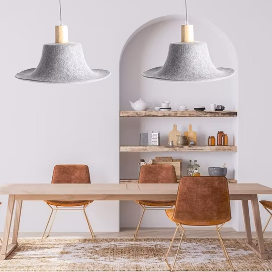 Wohnzimmer-Vlies-Filzgewebe-Lichtschirm, Büro-Kronleuchter über dem Esstisch, Heimdekoration